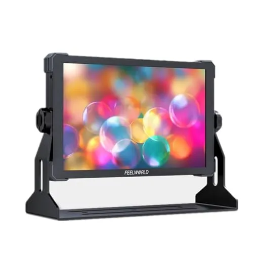 FEELWORLD T10 カメラビデオ モニター 10.1インチ タッチスクリーン 4K HDMI 出力/入力 信号 一眼レフカメラ撮影確認用 FHD 1920 x 1200 IPS ビデオピークフォーカスアシスト 3D LUTサポート F970外部電源