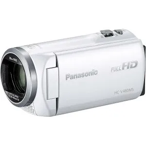 【整備済み品】 Panasonic パナソニック HD ビデオカメラ V480MS 32GB 高倍率 90倍ズーム ホワイト 白 HC-V480MS-W デジタル ハイビジョンカメラ 180日保証