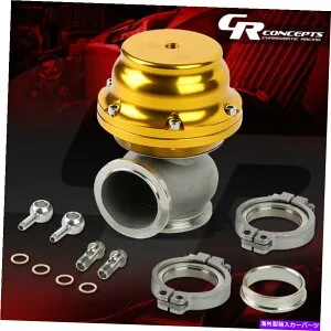 Turbo Charger 44mmターボチャージャーエキゾーストマニホールドターボブーストゴールドVバンドクランプオンウェイストゲート 44MM TURBOCHARGER EXHAUST MANIFOLD TURBO BOOST GOLD V-BAND CLAMP-ON WASTEGATE【並行輸
