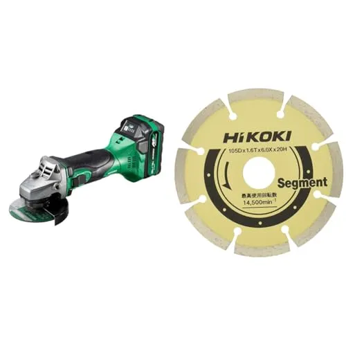 【セット買い】 HiKOKI(ハイコーキ) 18V充電式ディスクグラインダ G18DSL2(XPZ) + ダイヤモンドカッター 0033-6866