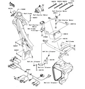 Kawasaki カワサキ 純正部品 26012-1502 バッテリ、YTZ7S(F)、12V 6AH