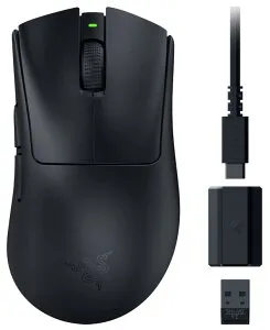 【新品】Razer レイザー DeathAdder V3 HyperSpeed ワイヤレス ゲーミングマウス 超軽量 55g 小型 コンパクトな形状でありながら自然なグリップを提供 つかみ持ち/つまみ持ちに対応 高速かつ正確なマ