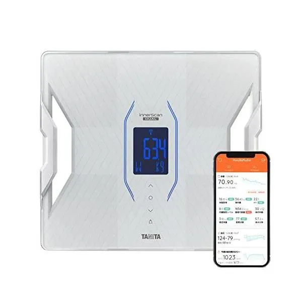 タニタ(Tanita) 体組成計 ヘルスメーター スマホ 日本製 ホワイト RD-912 WH 医療分野の技術搭載/筋肉の質がわかる/スマホでデータ