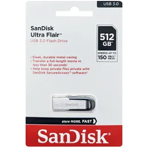 SanDisk サンディスク 並行輸入品 Ultra Flair USB 3.0 Flash Drive 512GB SDCZ73-512G-G46