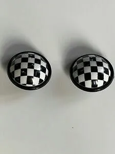 【送料無料】ジュエリー・アクセサリー ヴィンテージブラックホワイトイヤリングクリップboucle d’oreille ancienne vintage noir et blanc clip e 121