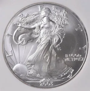 2003年アメリカンシルバーイーグル - NGC MS69 - 1500枚中960枚目