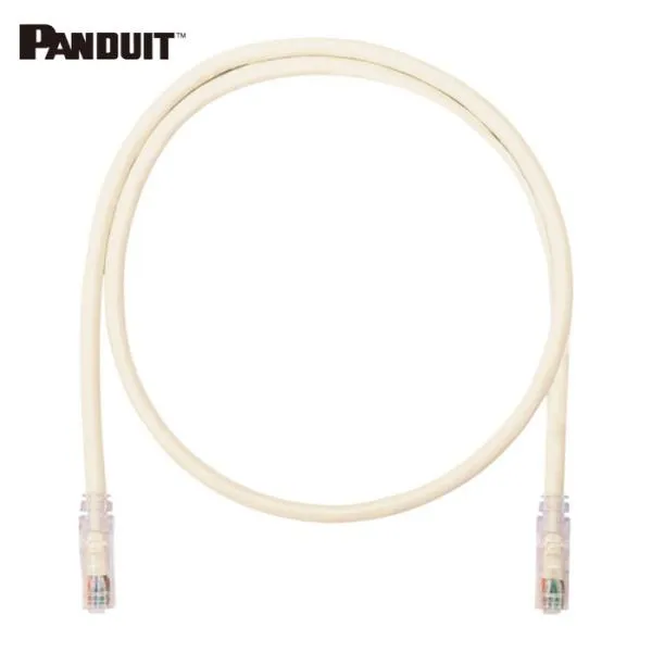 パンドウイット PANDUIT UTP6AX20M カテゴリ6A UTPパッチコード 24AWG単線 ケーブル径:Φ6.4mm 20m オフホワイト UTP6AX20M (1本)
