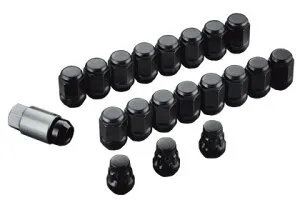 無限 ホイールナット＆ロックナットセット ブラック シビックタイプR / CIVIC TYPE R FL5 M14×P1.5 22HEX ブラック 08181XG8K1S0BL