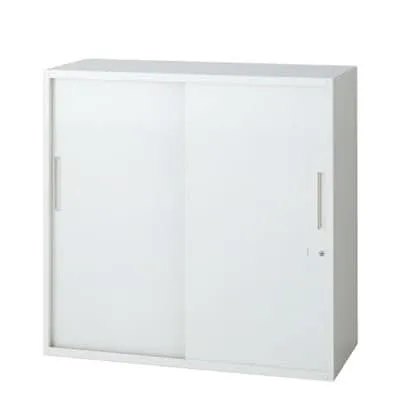 L6-F90S | L6 引違い保管庫 L6-F90S W4 ホワイト 幅900×奥行500×高さ890mm プラス(PLUS)