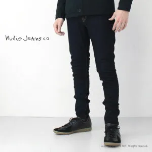 ■■ヌーディージーンズ NUDIE JEANS タイトストレッチジーンズ Skinny Lin スキニーリン Dry Deep Orange メンズ
