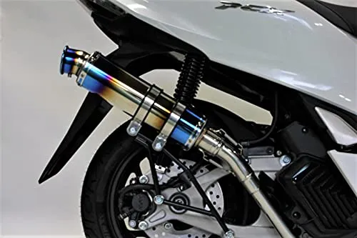 PCX125 マフラー 2BJ-JK05 8BJ-JK05 2021年～ SSB ステンレス ブルーカラーマフラー バイクパーツ フルエキゾースト カスタム パーツ ドレスアップ 交換 社外品 HMS 201-039