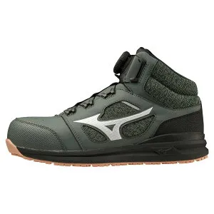 【数量限定特価&1000円OFFクーポン】ミズノ 安全靴 ALMIGHTY LSII 73M BOA F1GA2203 (オールマイティLSII73M BOA) ワーキング メンズ スニーカーダイヤル 仕事 耐滑 耐油 反射材 クッション ボア ブラック