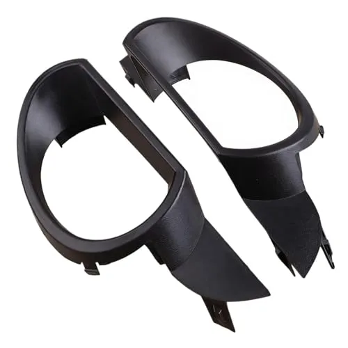 通風 Compatible With For Q7 Pre-Facelift 2007 2008 2009 フロントバンパー用フォグランプグリルカバートリム 1セット OEM:4L0807489 4L0807490