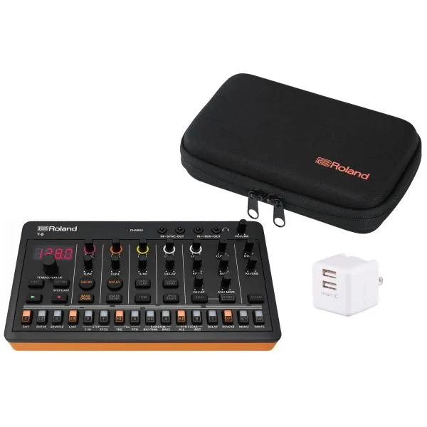 Roland ローランド / AIRA Compact T-8 BEAT MACHINE(USB電源アダプター ＆ 純正ケース(CB-RAC)セット！)(YRK)