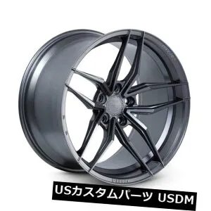 海外輸入ホイール 20x9 / 11 Ferrada Forge-8 F8-FR5 5x112 +27/28マットグラファイトホイール（4個セット） 20x9/11 Ferrada Forge-8 F8-FR5 5x112 +27/28 Matte GraphiteWheels (Set of 4) 【並行輸入品】