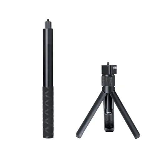 互換性がありますInsta360 X4/X3/ONE X2/RS対応 - ハンドヘルド三脚、アクションカメラアクセサリー(Bundle)