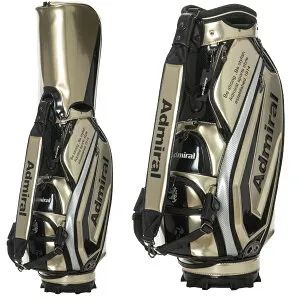 アドミラル 25年秋冬モデル 新作 ゴルフ カート キャディバッグ ADMG5BC1 プロスポーツ Admiral Golf CART BAG CB ブラック ゴールド トリコ 10PT ASR