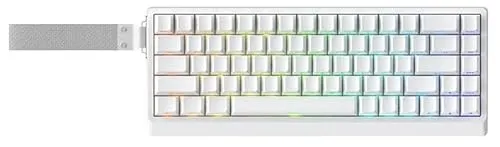 IROK ND68 ラピッドトリガー 磁気スイッチ ゲーミングキーボード メカニカル テンキーレス TKL 65% ホットスワップ RGBバックライト ポーリングレート8000Hz RT精度0.005mm 入力遅延0.125ms デッドゾーン0 (Whit