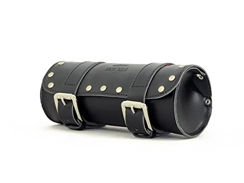 LONGRIDE クラシック ツールバッグ 2.0L (ブラックレザー・スタッド) CUS121A