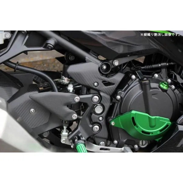 SPEEDRA スピードラ フレームカバー＆スプロケットカバー ドライカーボン タイプ：平織り艶消し NINJA250 NINJA400 KAWASAKI カワサキ フレームカバー フレーム