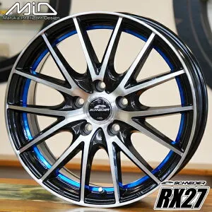 【アルミホイール単品1本価格】【17インチ】【A-TECH SCHNEDER RX27】【シュナイダーRX27】【17X7.0J 5穴 PCD：100】【BLUE】【プリウス カローラスポーツ カローラツーリング】表示は1本価格です（