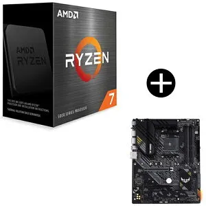 【国内正規品】 AMD Ryzen 7 5700X W/O Cooler CPU + ASUS TUF GAMING B550-PLUS マザーボード セット