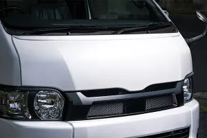 エムズスピード ハイエース GDH211K/TRH211K エアロボンネット ABS製 未塗装 2942-7110 M'z SPEED CROSS LINE