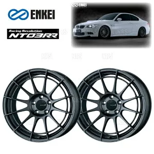 ENKEI エンケイ NT03RR (マットダークガンメタリック/ミドルフェイス) 9.0J x 17インチ +50 PCD112 5穴 2本セット (NT03RR-D014-MDG-2S