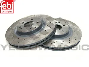 【Febi bilstein】 フロントコーテッドブレーキディスクセット [Benz,ベンツ,CLKクラス,C209 / 2034211312,26107]