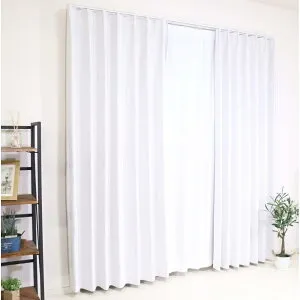 ★エントリーでP10倍！4/24 20:00-4/27 9:59★ コーナンオリジナル LIFELEX ライフレックス 防炎+遮光カーテン グレウス 150×178cm アイボリー / 遮光率99.80% 形状記憶 遮熱 保温 コーナン