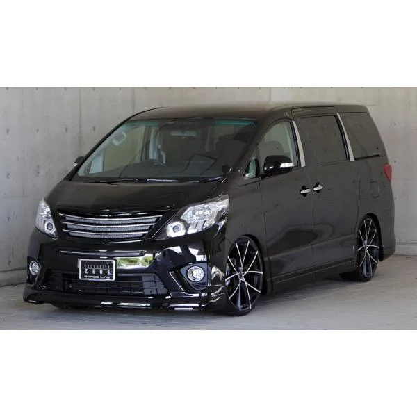 M'z SPEED 4点キット(マフラー4本出し用) 未塗装 FRP アルファードハイブリッド ATH20W H23.11～H26.12 SR MC後 グレースライン 3022