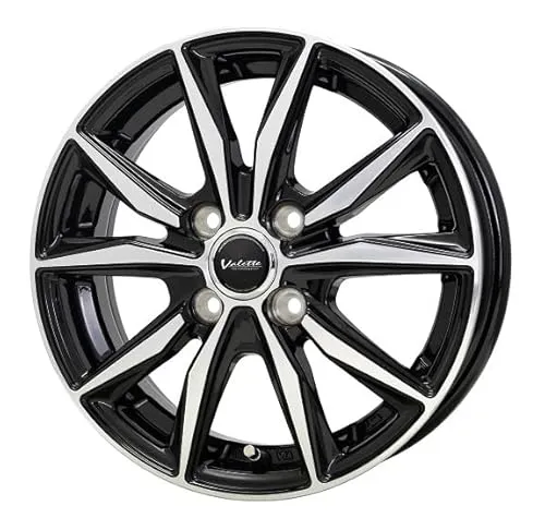 【ホイールのみ 4本セット】Valette Sting (ヴァレット スティング) ブラックポリッシュ 15インチ (4.5J+45 4H-100)