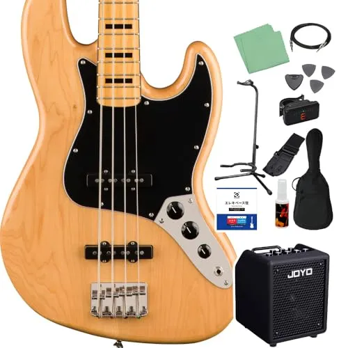 Squier by Fender Classic Vibe ’70s Jazz Bass Natural ベース 初心者12点セット 【VOXアンプ付】 ジャズベース スクワイヤー/スクワイア