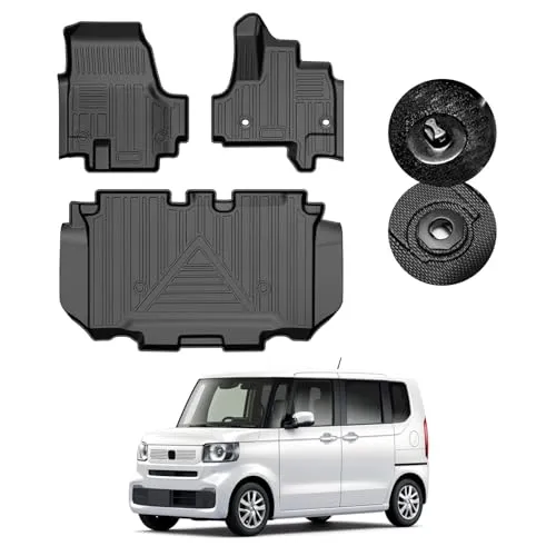 GIMUYA ホンダ 新型 N-BOX JF5 JF6 3D フロアマット 防水 立体構造 エヌボックス NBOX カスタム N-BOX JOY 2023年10月～専用 設計 カーマット TPE材質 耐汚れ/耐摩擦 アクセサリー 内装 カスタムパーツ 純正