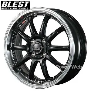 BLEST BAHNS TECH S10-DP 17インチ 7.0J PCD:100 穴数:4 inset:42 グロスブラック (ブレスト バーンズテック S10DP) [ホイール1本]