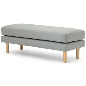 野田産業 NDstyle Mousse ムース ロングスツール ウェビングテープ S字スプリング ウレタンフォーム 木製脚付属 MU-CLR-P31BE SB GY GR BL 開梱設置付き配送有り