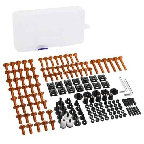 ボディキット オートバイボディフェアリングボルトネジ に適合するSH350 SH350I SH150 SH300 VFR800X用 VFR800F用 VFR800用(Orange)