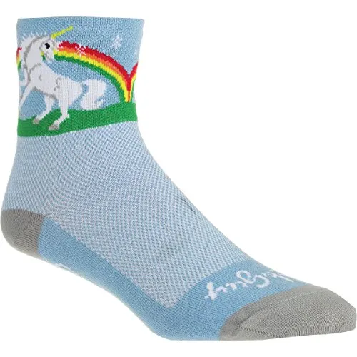 SockGuy Unicorn 3 Socks S/M BLUE/WHITE by SockGuy