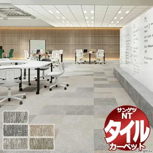 サンゲツ タイルカーペット NTH-7170 D-eco ショサ D 団地間2畳(170x170cm) 目安 16枚1組+4枚 /一枚のサイズ：50cm×50cm