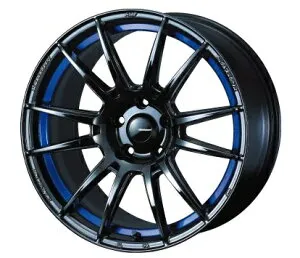 18インチ 5H100 8.5J+45 5穴 ホイール 1本 BLC 2 ブルーライトクロームツー WEDS WedsSport SA-62R