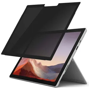 Surface Pro 7+ / Surface Pro 7 / Surface Pro 6 (12.3インチ)用 着脱式 プライバシーフィルター 【ブルーライトカット】 反射防止 フレームレス液晶画面対応 保護フィルム 粘着式 タッチスクリーン対応