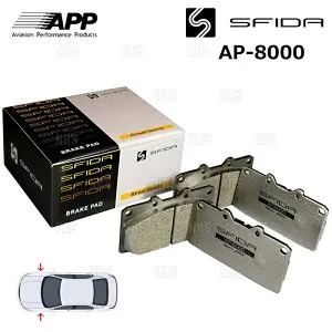 APP エーピーピー SFIDA AP-8000 (フロント) アルト HA12V/HA12S/HA22S/HA23S/HA23V 98/10～03/6 (588F-AP8000