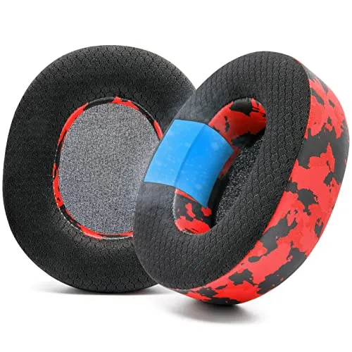 WC FreeZe Nova Pro Wireless - Wicked Cushionsによる SteelSeries Arctis Nova Pro Wireless 用ハイブリッドファブリック冷却ジェル交換用イヤーパッド、耐久性、厚さ、遮音性が向上