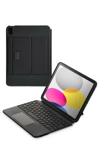 エレコム キーボード ケース付 Touch Book for iPad 第10世代 10.9インチ iPad A16 専用 日本語配列 着脱可能 3段階角度調整 ブラック TK-CA12BPBK