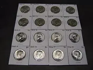 2008 2009 2010 2011- 2013 2014 2015 2016 2017 P D KENNEDY ハーフ 20 コイン ミント Rl