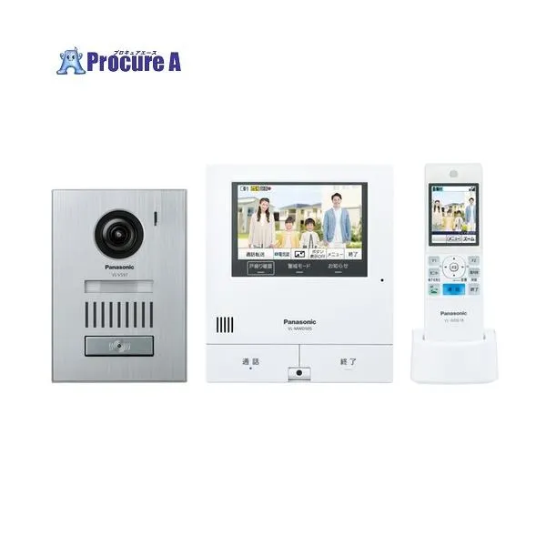 Panasonic インターホン スマホで外でもドアホン アルミヘアライン仕上げ玄関子機タイプ ■▼702-2021 VL-SWD505KS 1台