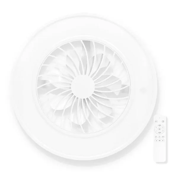 VERSOS VS-IT005S-WH ホワイト 洋風LEDシーリングファンライト (～10畳用/調光・調色)リモコン付き