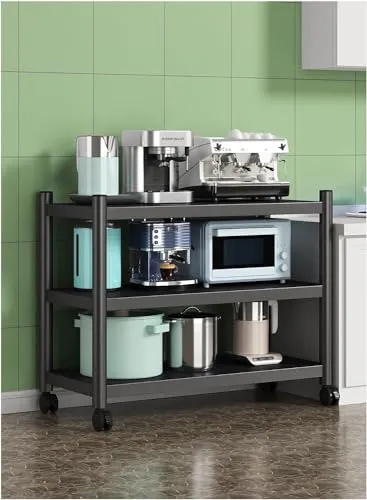 スチールラック メタルラック 3段 幅50cm 60cm 70cm 80cm 90cm 100cm 120cm キッチンラック 収納ラック 整理棚 本棚 シェルフ棚 耐荷重200kg/段 置物架 組立簡単 高さ調整可能 物置 作業 幅80×奥行40×高さ8