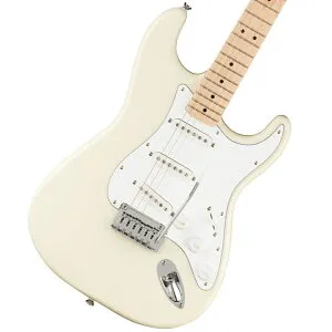 Squier by Fender / Affinity Series Stratocaster Maple Fingerboard White Pickguard Olympic White【YRK】