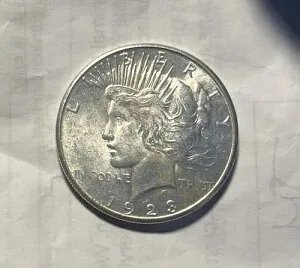 1923-S BU 平和銀貨